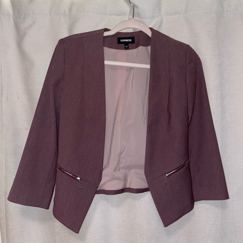 Burgundy Express Blazer